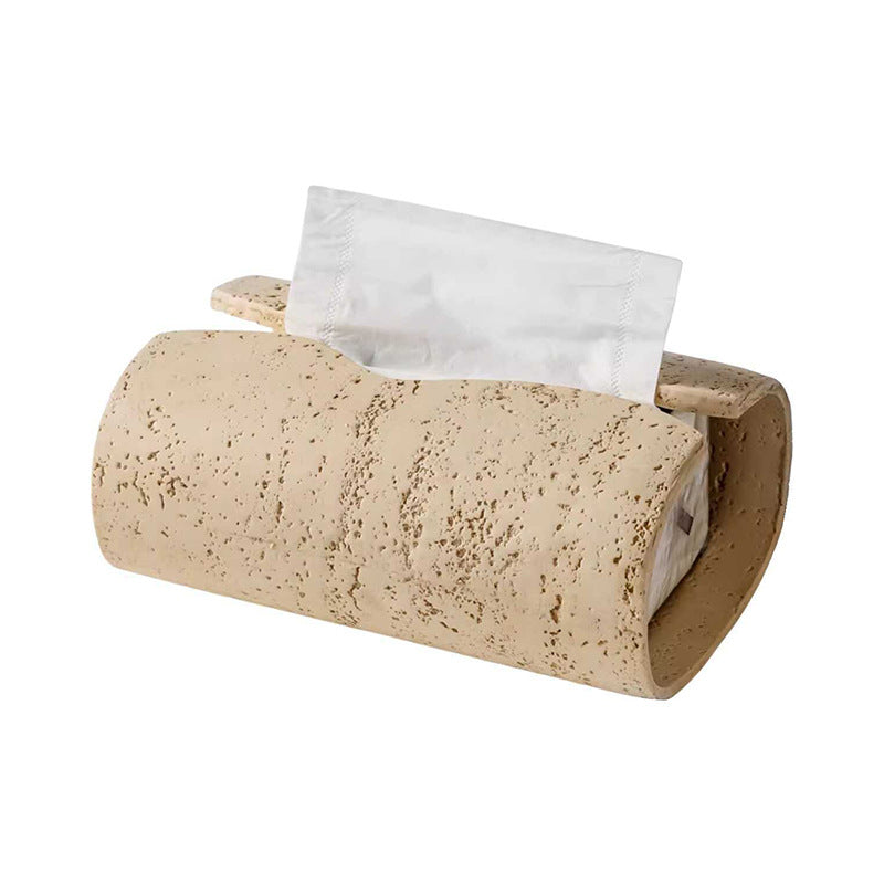 Travertine Rectangle Tissue Box Cover