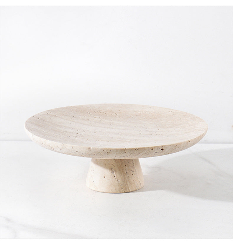 Travertine Pedestal Counter Bowl