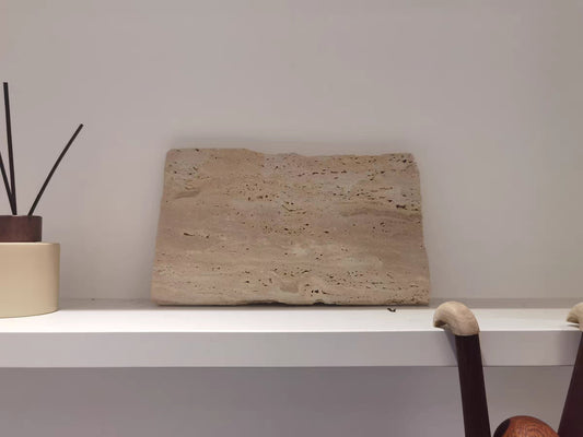 Flat Travertine Tray