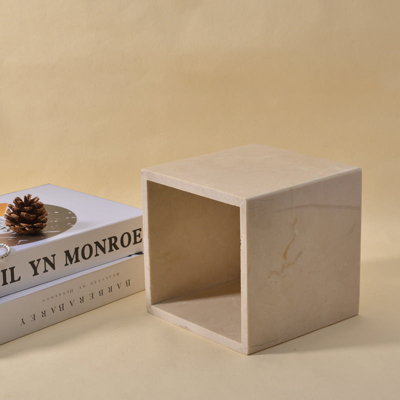 Square Marble Tissue Box Holder