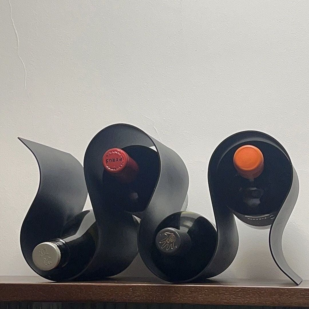 Black Metal Countertop Wine rack