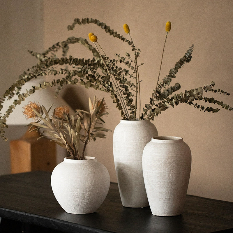 3-Piece Textured Vase Set